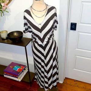 Maxi Jersey Dress Elastic Waist